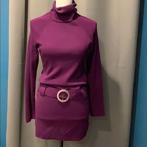 INC Long Sleeve Turtleneck Dress